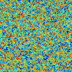 2D-Simulation der Musterbildung beim Turing-Mechanismus. https://softbites.org/2018/04/11/how-the-leopard-got-its-spots/